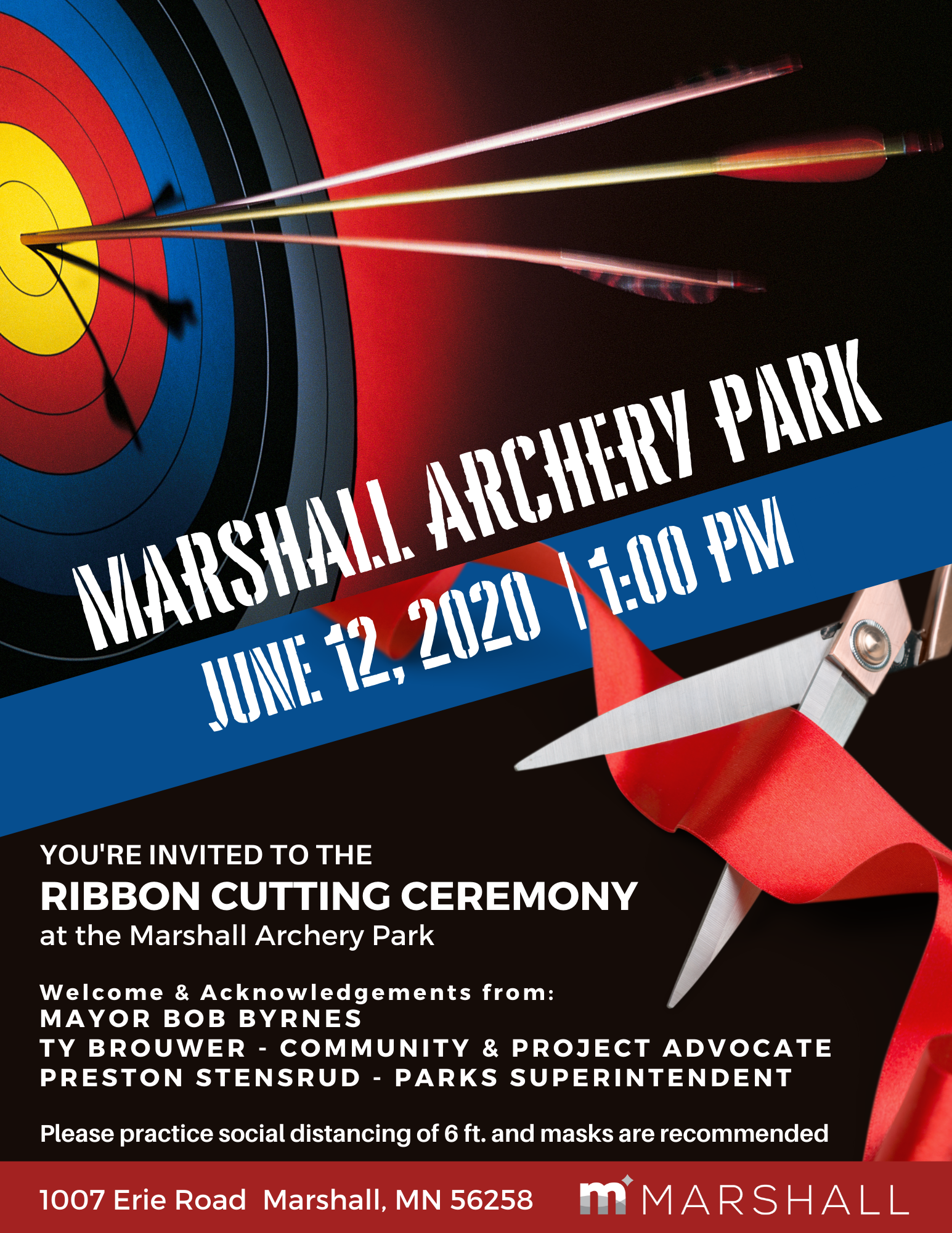 Marshall Archery Park Ribbon Cutting